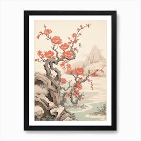 Japanese Quince Victorian Style 2 Art Print