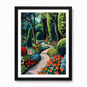 Kensington Gardens London Parks Garden 3 Painting Art Print