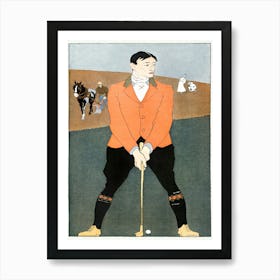 Golf Player (1898), Edward Penfield Art Print