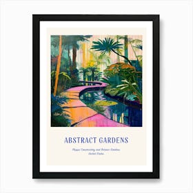 Colourful Gardens Phipps Conservatory And Botanic Gardens Usa 1 Blue Poster Art Print