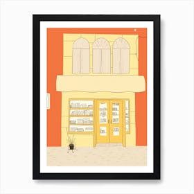 Valencia The Book Nook Pastel Colours 3 Art Print