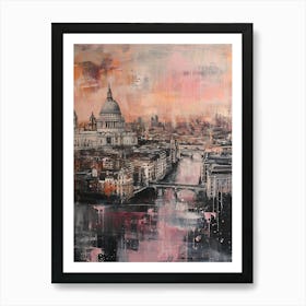 London Impasto Cityscape Art Print