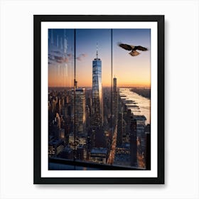 A Developer In Manhattan Casting An Eagle Eye View On The Citys Architectural Evolution With The M (2) Art Print