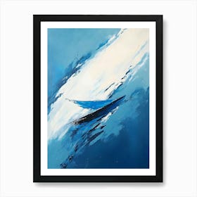 Blue Boat Art Print