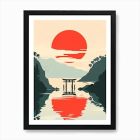 Japanese Tori Gate Art Print