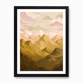 Mountain Sunset Art Print