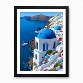 Oia, Greece Art Print