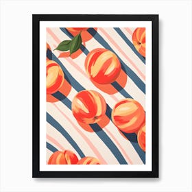 Peaches Fruit Summer Illustration 6 Poster