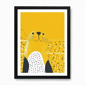 Yellow Sea Lion 3 Art Print