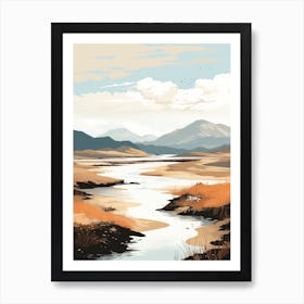 Scottish Highlands Scotland 1 Hiking Trail Landscape Art Print