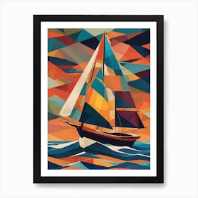 Sailboat Painting Art Print