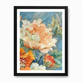 Chinese Flower Painting 45 Art Print