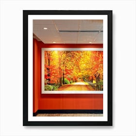 A Seamless Presentation Of Signs Set In An Abbot Point Style Reception Design With Warm Autumn Colo (7) Art Print