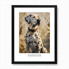 Dalmatian Precisionist Illustration 2 Poster Art Print