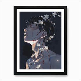 Blood And Flowers 1 Art Print