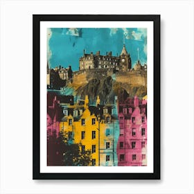 Edinburgh Retro Photo Inspired 1 Art Print