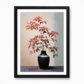 Bouquet Of Virginia Creeper Flowers, Autumn Fall Florals Painting 2 Art Print