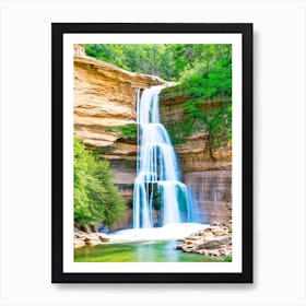 Calf Creek Waterfall, United States Majestic, Beautiful & Classic (3) Art Print