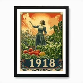 Aihrgdesign A Vintage Wartime Poster Promoting Victory Garden 6e5d41fb Aeac 4f3a Aa94 Edef0ae7efb9 2 Art Print