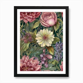 Dahlias 6 Art Print