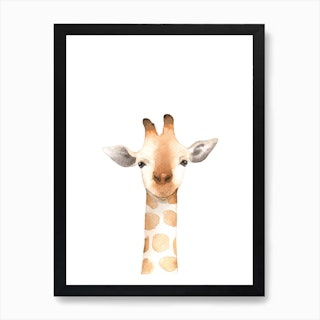 Nursery Giraffe Art Print