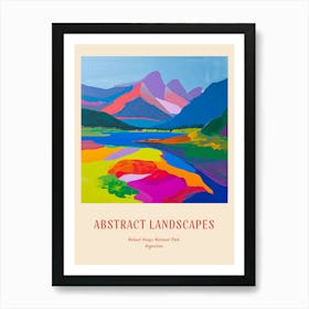 Colourful Abstract Nahuel Huapi National Park Argentina 1 Poster Art Print