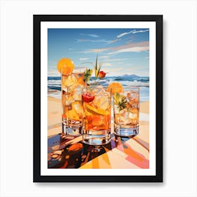 Tequila At The Beach Art Print