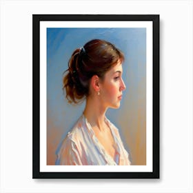 Portrait Of A Young Woman 36 Art Print