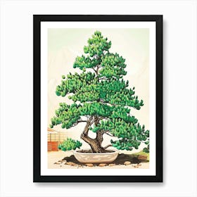 Juniper Tree Storybook Illustration 1 Art Print