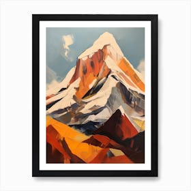 Huascaran Peru 1 Mountain Painting Art Print