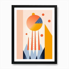 modern sun ii Art Print