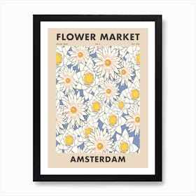 Flowers Market Amsterdam Art Print