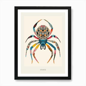 Colourful Insect Illustration Spider 8 Poster Art Print