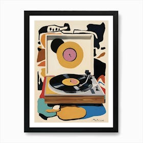Turntable Vinyl Record Player 1 Art Print