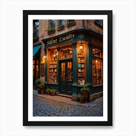 Antique Bookshop Art Print