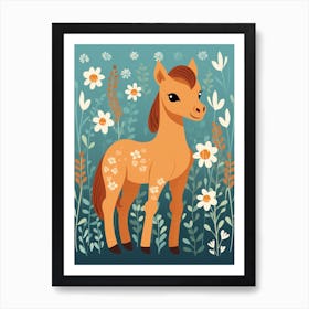 Baby Animal Illustration  Horse 3 Art Print