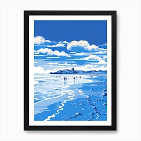 A Picture Of Bamburgh Beach Northumberland 1 Art Print