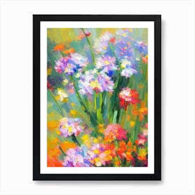 Carnation 3 Impressionist Painting Plant Art Print