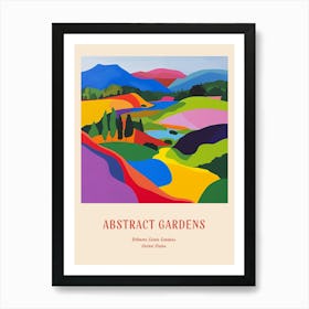 Colourful Gardens Biltmore Estate Gardens Usa 2 Red Poster Art Print