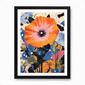 Surreal Florals Morning Glory 2 Flower Painting Art Print