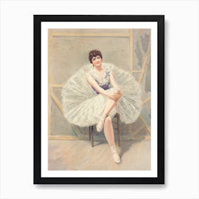 The Belle Of The Ballet; Julius Mendes Art Print
