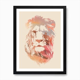 Desert Lion Art Print