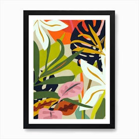 Bold Jungle Abstract Art Print