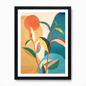 Colorful Branching Out 03 Art Print