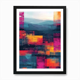 Abstract | Pixel Art Series 1 Art Print