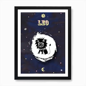 Zodiac Leo Art Print