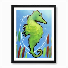Stewart Seahorse Art Print