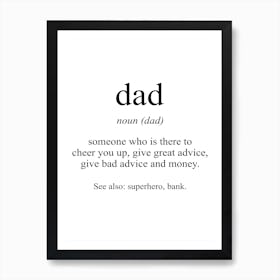 Dad Meaning Print Art Print