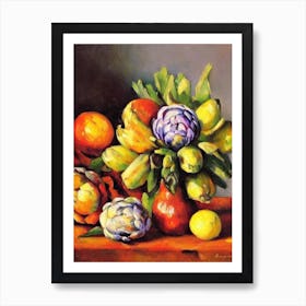 Artichoke 2 Cezanne Style vegetable Art Print