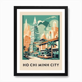 Ho Chi Minh City 2 Vintage Travel Poster Art Print